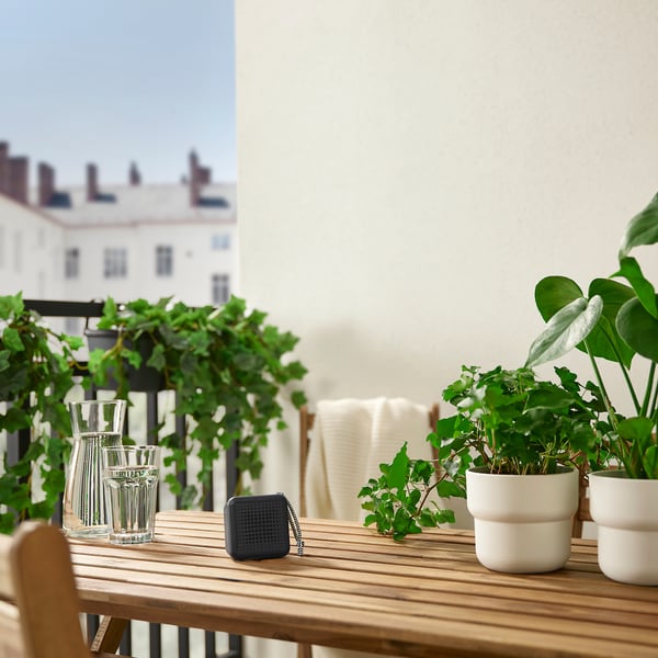 VAPPEBY - VAPPEBY Bluetooth speakers, black/set of 2 waterproof