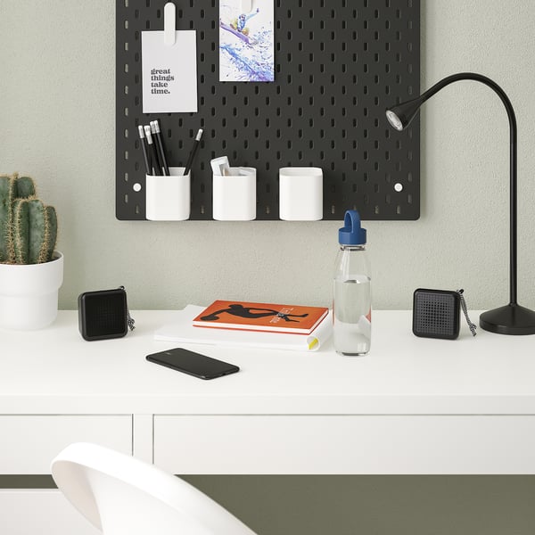 VAPPEBY - VAPPEBY Bluetooth speakers, black/set of 2 waterproof