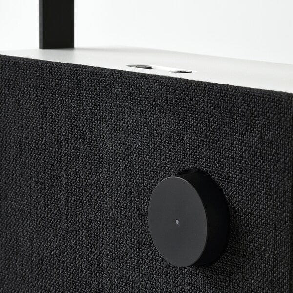 Ikea VAPPEBY - Front for bluetooth speaker, black, 20x20 cm