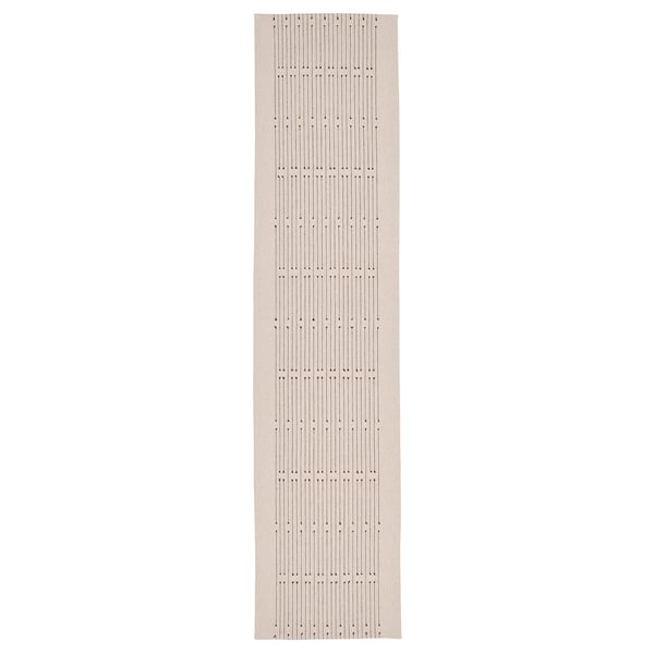 VÅRARV table-runner, dark grey/natural, 35x150 cm