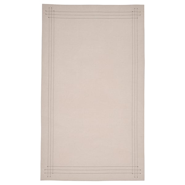 VÅRARV tablecloth, dark grey/natural