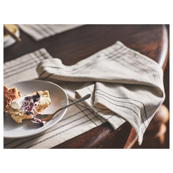 Ikea VÅRARV - Place mat, dark grey/natural, 35x45 cm