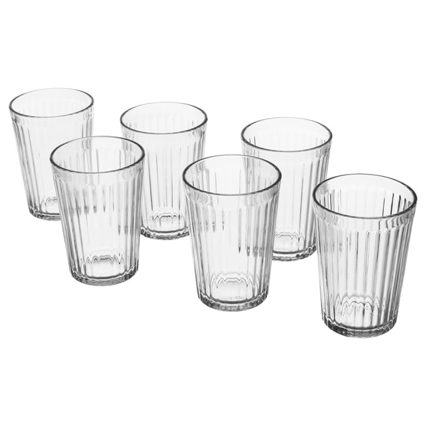 VARDAGEN glass, clear glass, 20 cl, 6 pack