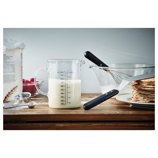 VARDAGEN measuring jug, glass, 1.0 l