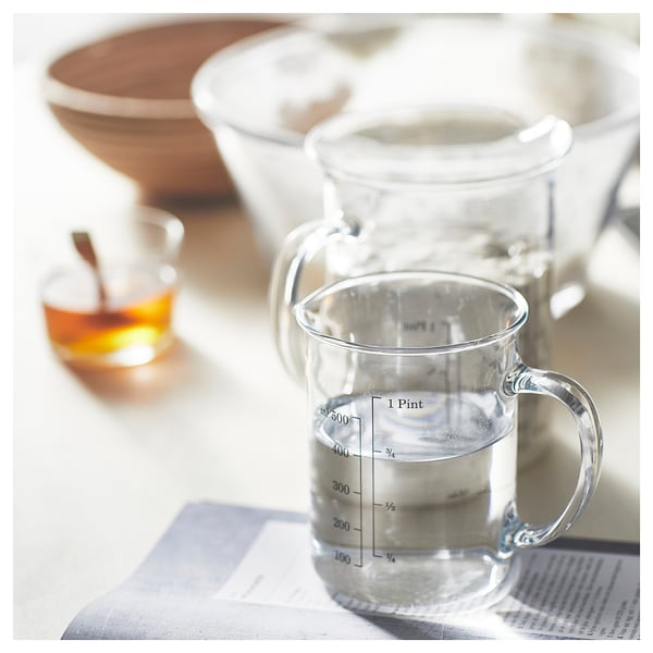 VARDAGEN measuring jug, glass, 0.5 l