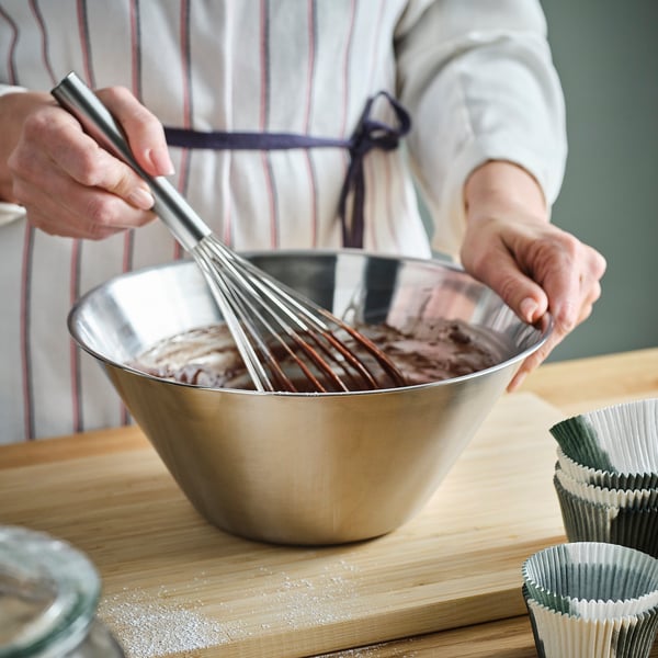 VARDAGEN mixing bowl, stainless steel, 4 l