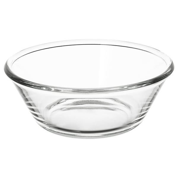 VARDAGEN serving bowl, clear glass, 20 cm