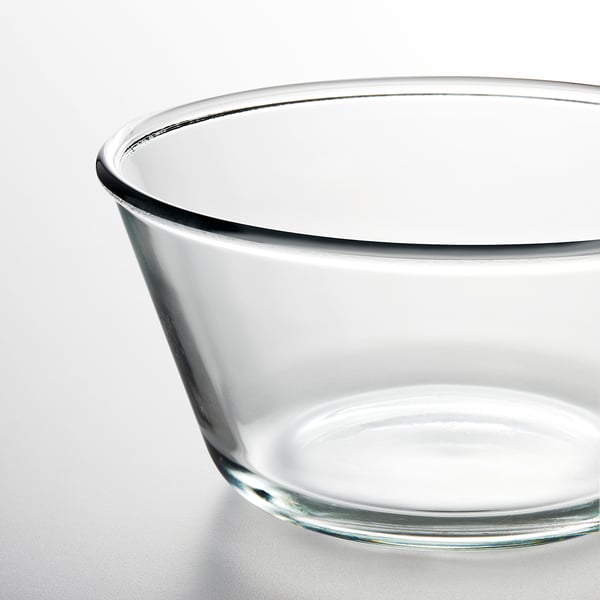 VARDAGEN serving bowl, clear glass, 20 cm