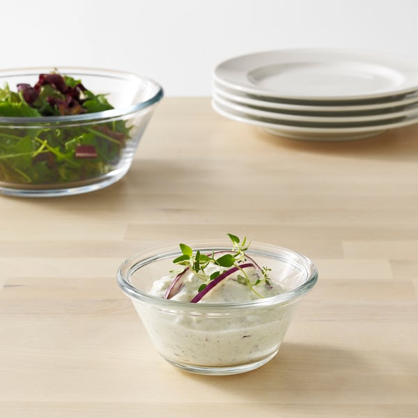 VARDAGEN bowl, clear glass, 12 cm