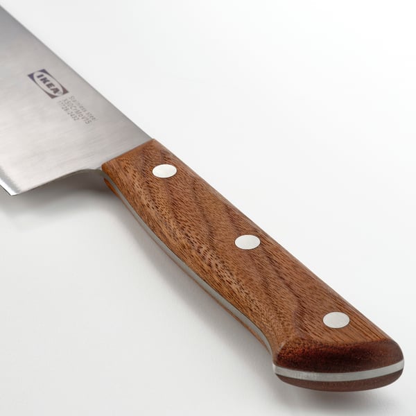VARDAGEN cook's knife, stainless steel/walnut, 20 cm