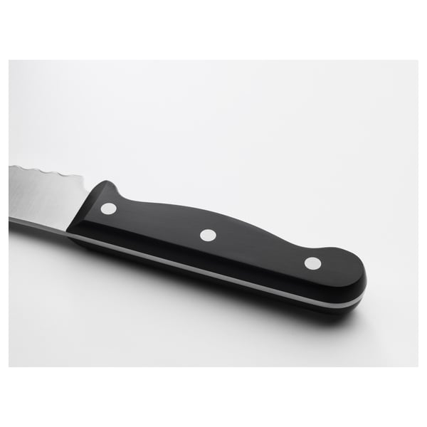 VARDAGEN - Bread knife, dark grey, 23 cm