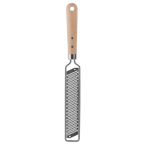 VARDAGEN zester with handle, stainless steel/beech, 33 cm