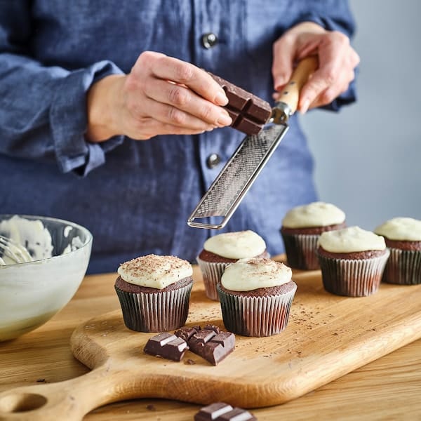 Ikea VARDAGEN - Zester with handle, stainless steel/beech, 33 cm