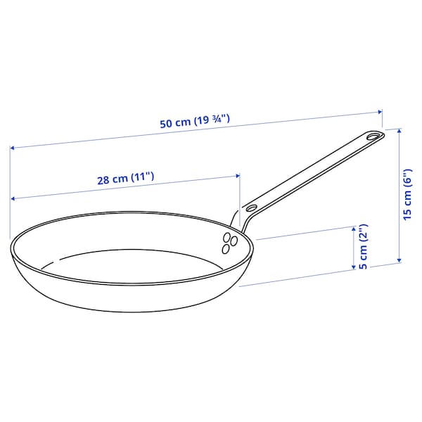 Ikea VARDAGEN - Frying pan, carbon steel, 28 cm