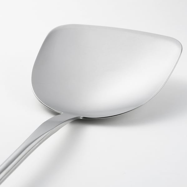 VARDAGEN wok spatula, stainless steel/beech, 36 cm