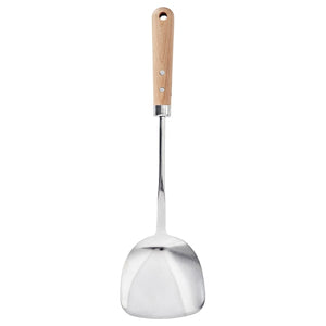 VARDAGEN wok spatula, stainless steel/beech, 36 cm