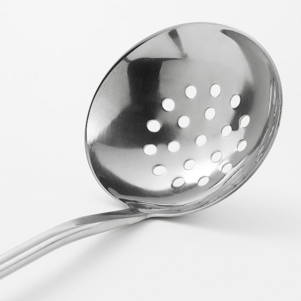 VARDAGEN skimmer, stainless steel/beech, 32 cm