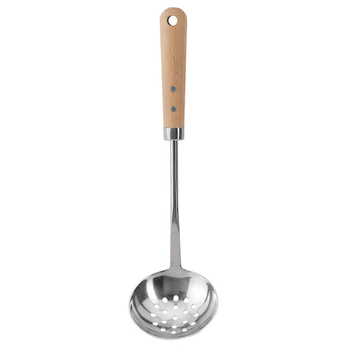 VARDAGEN skimmer, stainless steel/beech, 32 cm