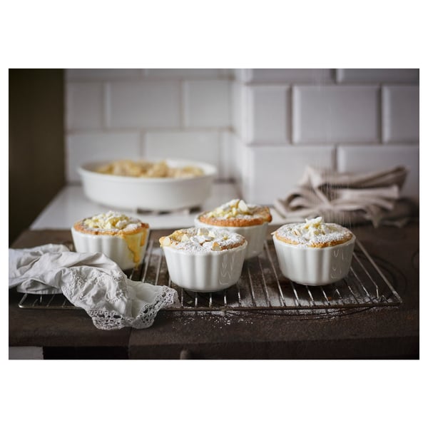 VARDAGEN pie dish, off-white, 11 cm