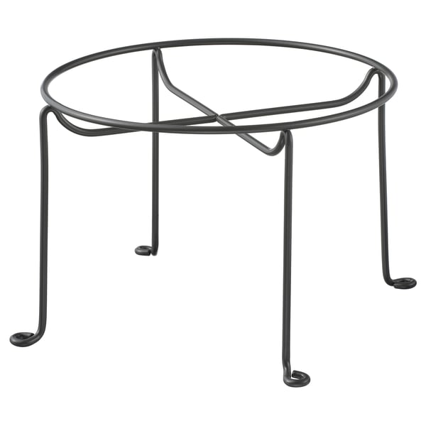 VARDAGEN stand for jar with tap, dark grey, 20 cm