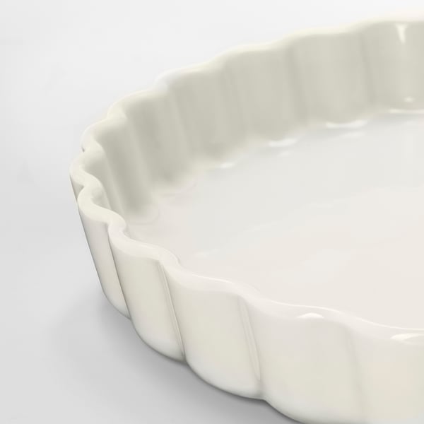 VARDAGEN pie dish, off-white, 32 cm