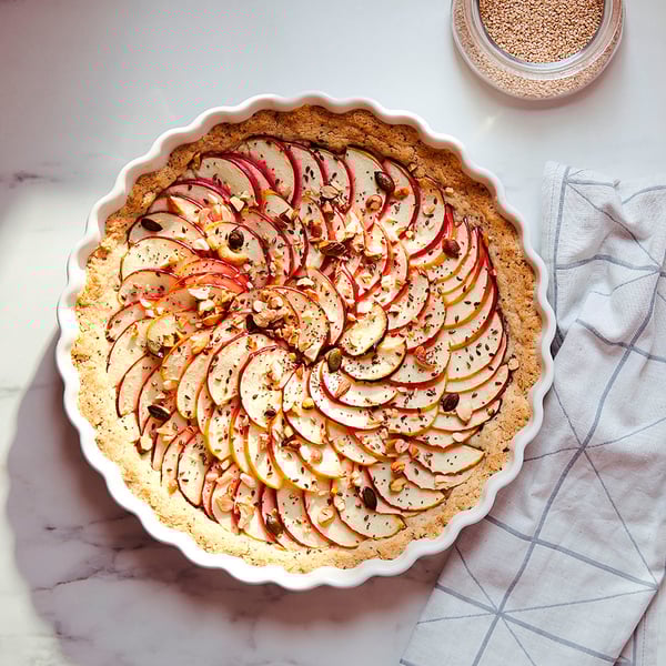 VARDAGEN pie dish, off-white, 32 cm