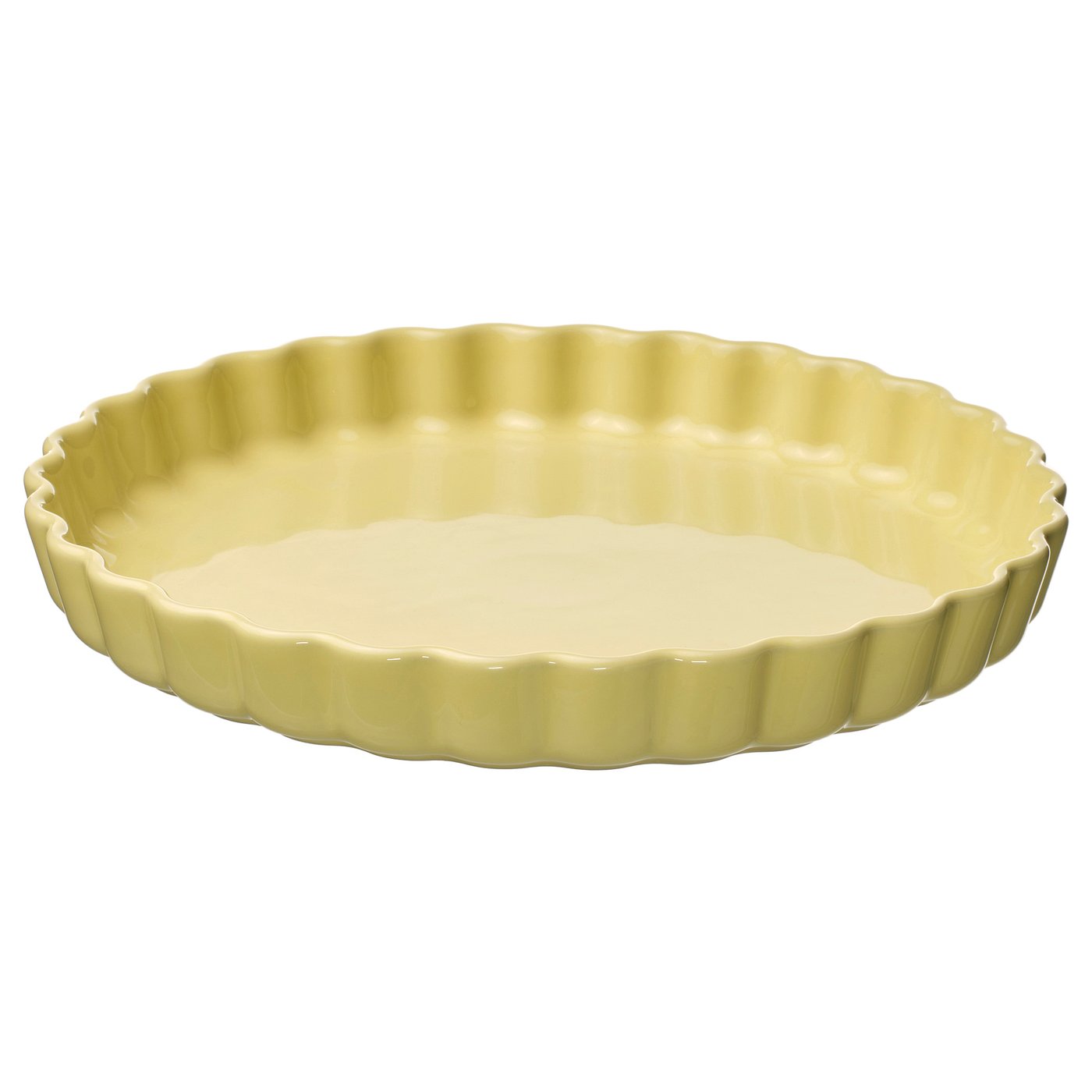 VARDAGEN pie dish, yellow, 32 cm