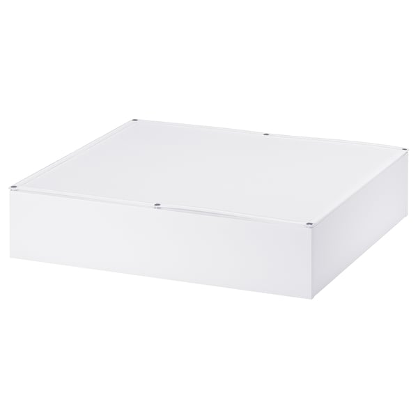 VARDÖ bed storage box, white, 65x70 cm