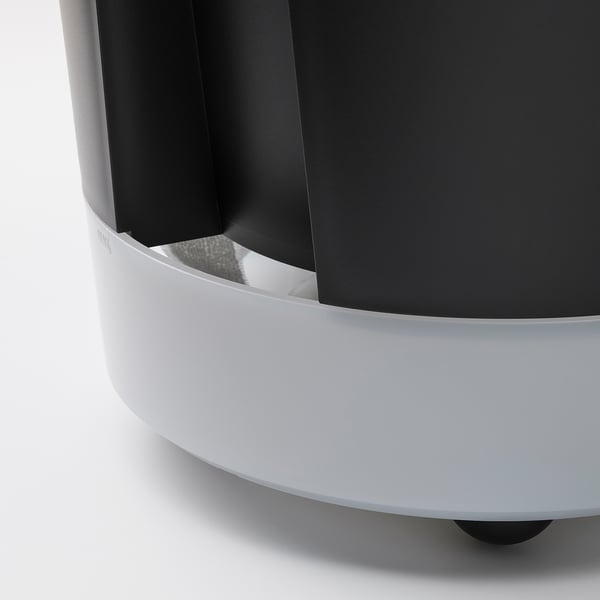 VÅRDTRÄD - Water reserve pot, with wheels for indoor/outdoor use/transparent anthracite, 32 cm.