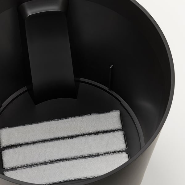 VÅRDTRÄD - Water reserve pot, with wheels for indoor/outdoor use/transparent anthracite, 32 cm.