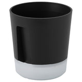 VÅRDTRÄD self-watering plant pot, in/outdoor transparent/anthracite, 9 cm