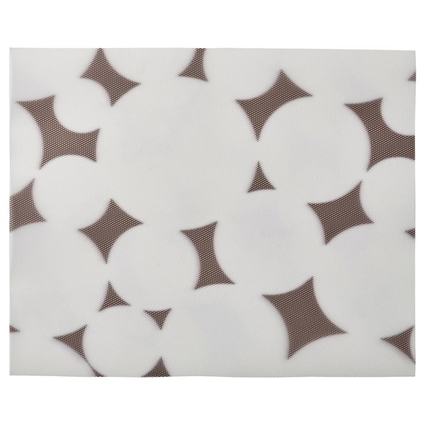 VÅRKLYNNE place mat, patterned black/white, 36x29 cm