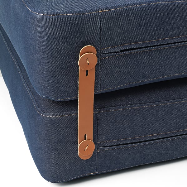 VÅRKUMLA chair-bed, Vansta blue, 220x91 cm