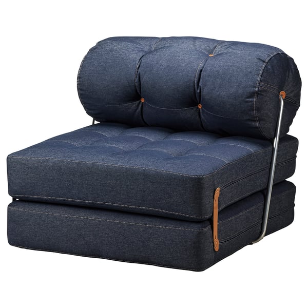 VÅRKUMLA chair-bed, Vansta blue, 91x81x90 cm