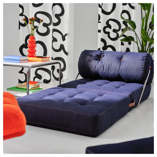 VÅRKUMLA chair-bed, Vansta blue, 91x81x90 cm