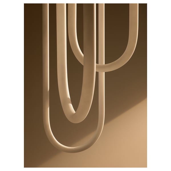 VARMBLIXT - VARMBLIXT LED pendant lamp, white frosted glass, 46 cm