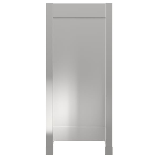 VÅRSTA cover panel with legs, stainless steel, 39x88 cm