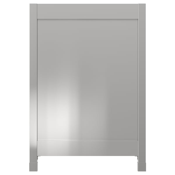 VÅRSTA cover panel with legs, stainless steel, 62x88 cm