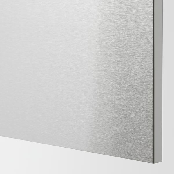 VÅRSTA cover panel, stainless steel, 39x80 cm