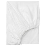VÅRVIAL fitted sheet, white, 180x200 cm
