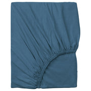 VÅRVIAL fitted sheet, blue, 80x200 cm