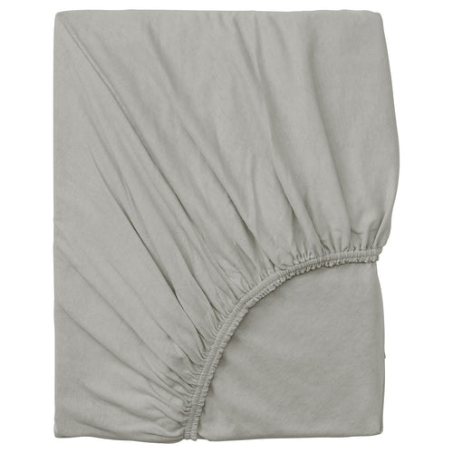 VÅRVIAL fitted sheet, grey, 200x140 cm
