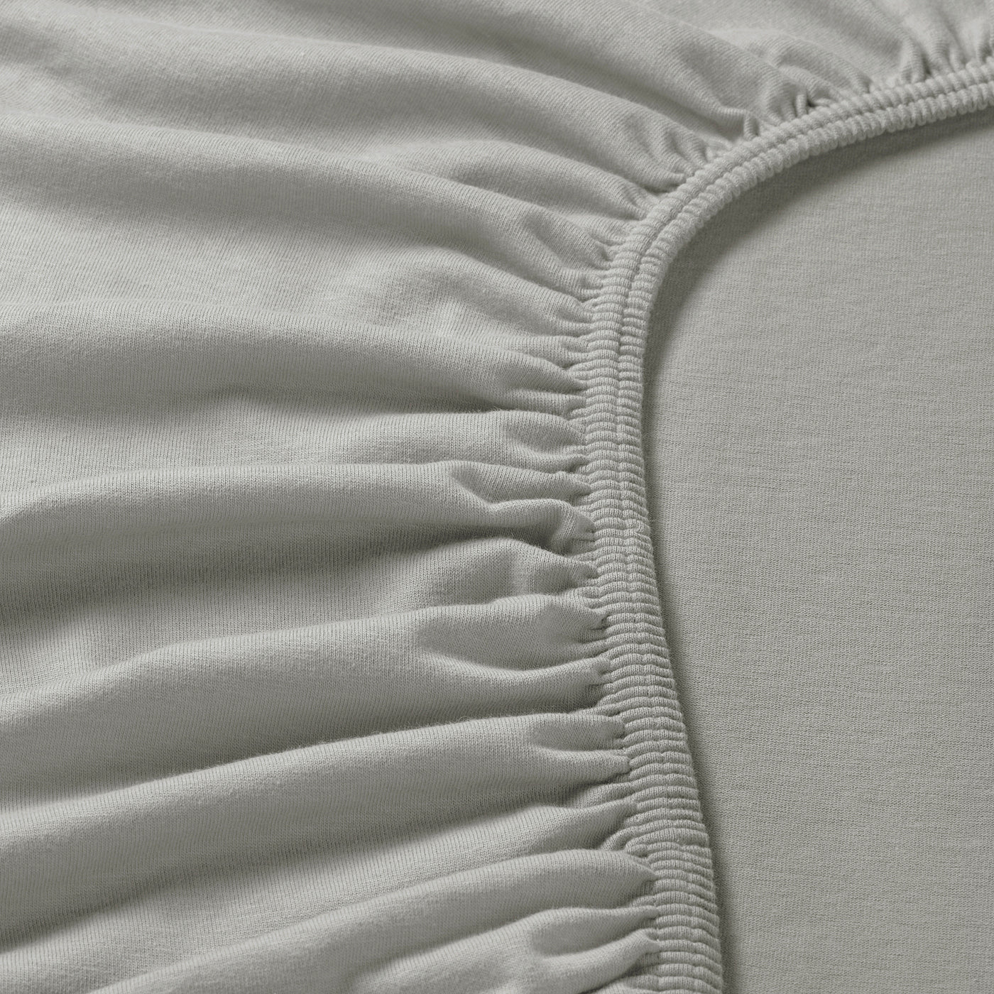 VÅRVIAL fitted sheet, grey, 90x200 cm