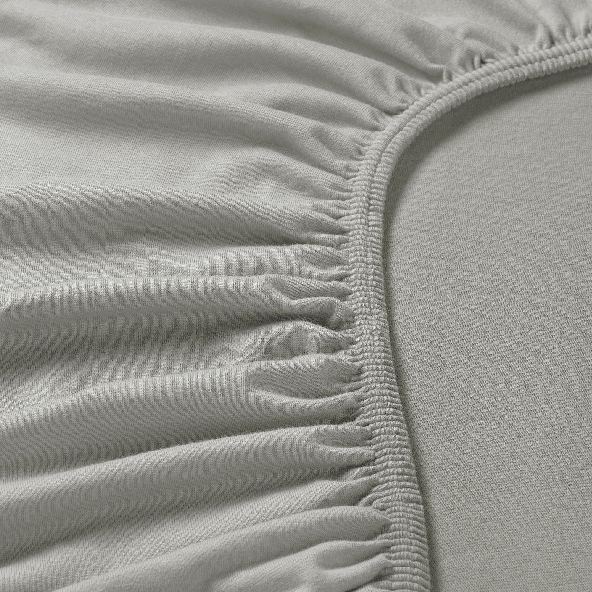 VÅRVIAL fitted sheet, grey, 90x200 cm