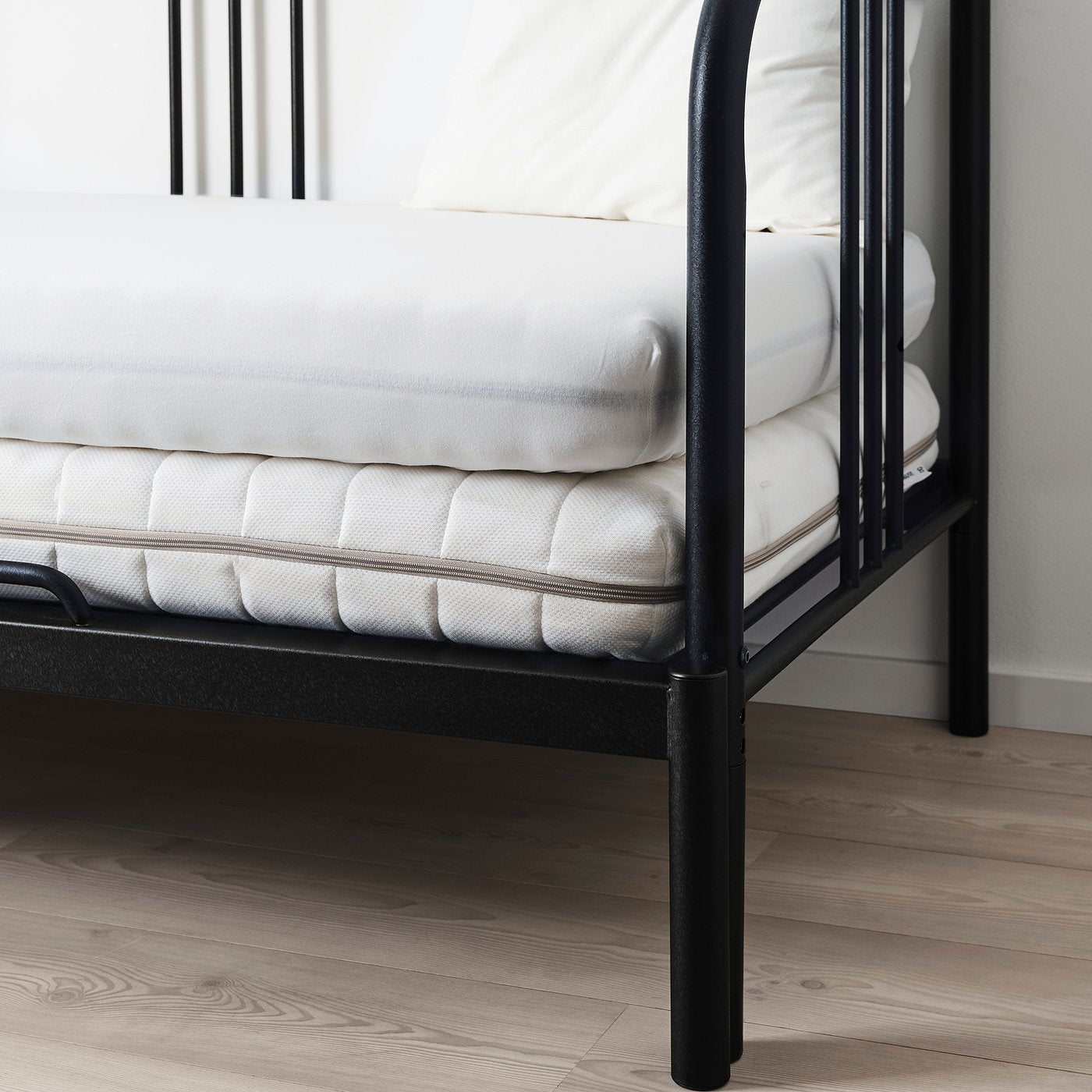 VÅRVIAL fitted sheet for day-bed, white, 80x200 cm