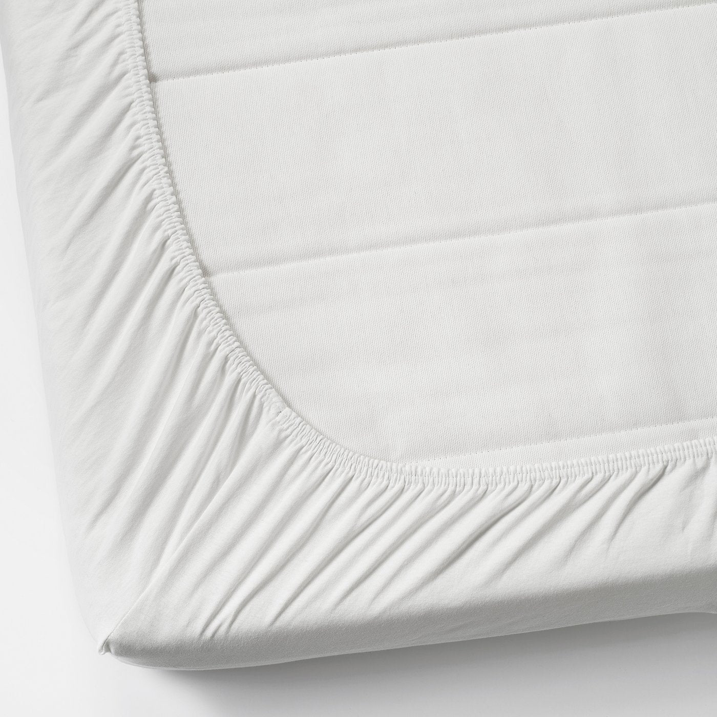 VÅRVIAL fitted sheet for day-bed, white, 200x80 cm
