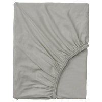 VÅRVIAL fitted sheet for day-bed, grey, 80x200 cm