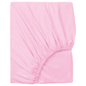 VÅRVIAL fitted sheet, pink, 160x200 cm