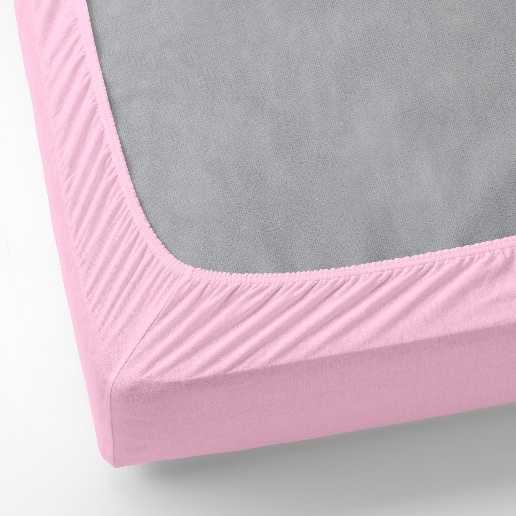 VÅRVIAL fitted sheet, pink, 90x200 cm