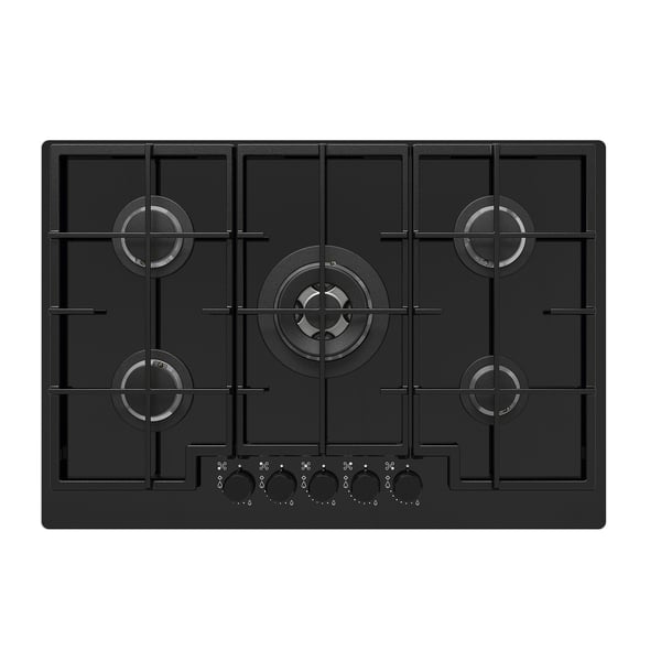 VASASTAN gas hob, IKEA 700 glass/black, 74 cm